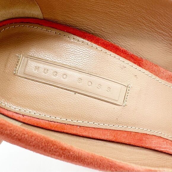 Hugo Boss Orange Suede Pointed Toe Stiletto Pumps EUR 40 US 9.5 - Picture 11 of 13